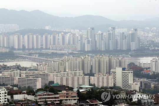 남산에서 본 서울 아파트 단지 모습 [연합뉴스 자료사진]