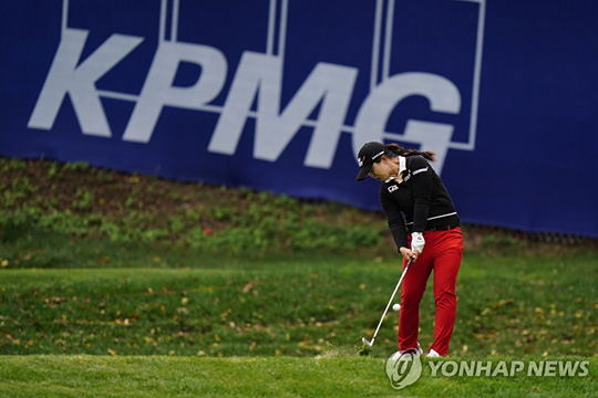 김세영의 최종 라운드 경기 모습 [AP=연합뉴스]