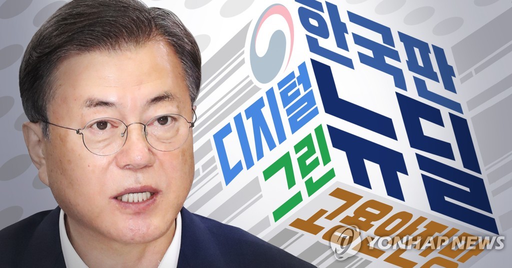 문재인 정부 ‘한국판 뉴딜’ 추진 (PG) [김민아 제작] 사진합성·일러스트