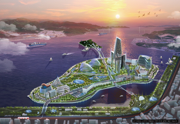 마산해양신도시 조감도