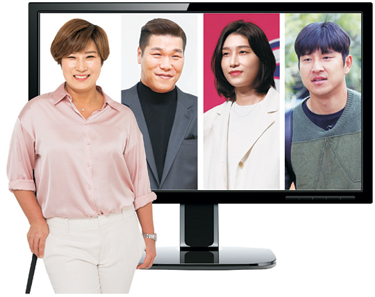 왼쪽부터 박세리, 서장훈, 김연경, 박주호.