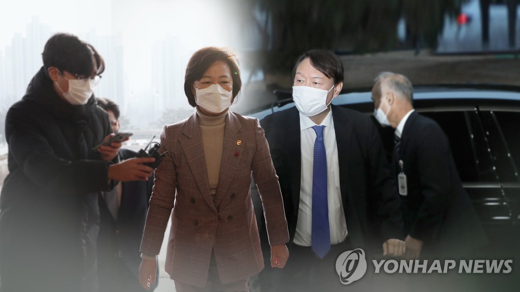 추미애-윤석열 갈등 일단 봉합 (CG) [연합뉴스TV 제공]