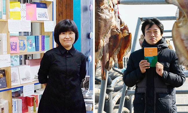 통영 ‘남해의 봄날’ 정은영(왼쪽)·고성 ‘온다프레스’ 박대우 대표(오른쪽)