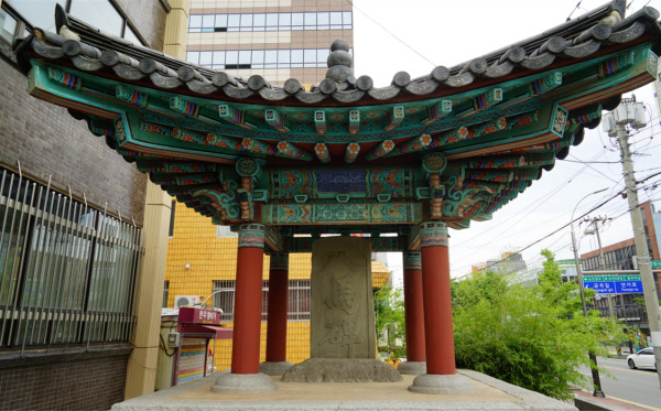 전남 순천 팔마비 전경. 문화재청 제공.