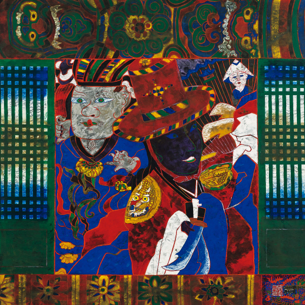 박생광, ‘무당’, 1982.