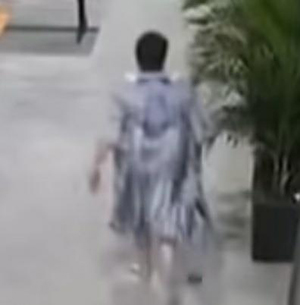 지난달 19일(현지시간) 저녁 호주 퀸즐랜드주 골드코스트 핌파마의 한 술집에서 생일파티를 하던 할머니가 자신의 가방을 들고 달아난 강도를 쫓아가 붙잡아 혼내준 뒤 핸드백을 찾아 돌아가는 모습. 매우 당당하다. [유튜브 갈무리=연합뉴스]
