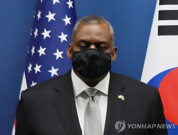 로이드 오스틴 미 국방장관. 사진공동취재단