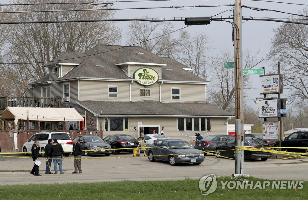 위스콘신주 총격 사건 현장 [AP/밀워키저널센티널=연합뉴스]