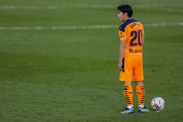 발렌시아의 이강인. AP뉴시스