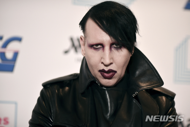[서울=AP/뉴시스] 메릴린 맨슨