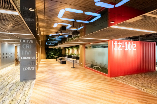 SK이노베이션의 서울 삼일빌딩 태스크포스팀(TFT) 룸.