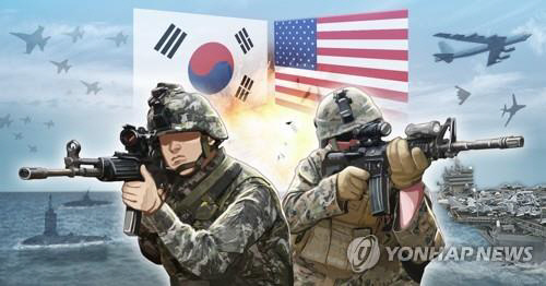 바이든 행정부 출범 후 처음 열리는 한미 통합국방협의체(KIDD) 회의에서 한미연합 훈련 재개 및 전시작전통제권 전환 일정등을 포함한 한·미 안보현안이 논의된다. 한미연합훈련 합성 사진. 연합뉴스