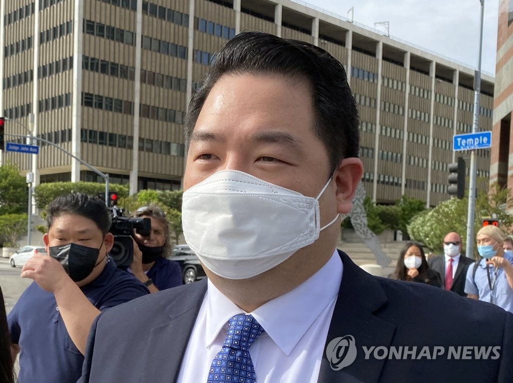 ‘북한 대사관 습격’ 크리스토퍼 안 “진실과 상식 믿는다” [로스앤젤레스=연합뉴스]