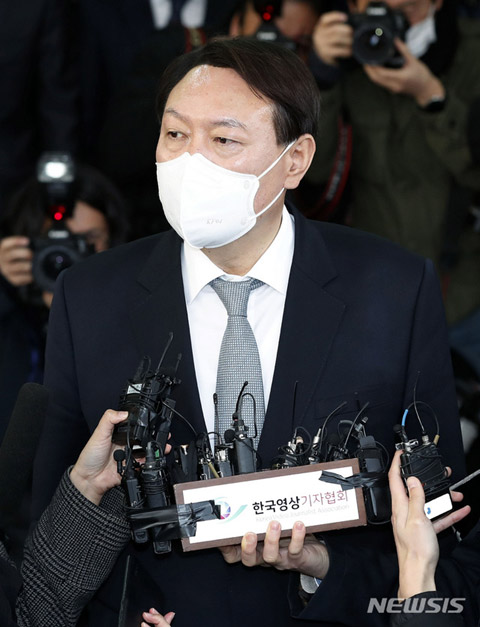 [서울=뉴시스]홍효식 기자 = 윤석열 전 검찰총장. 2021.03.04.