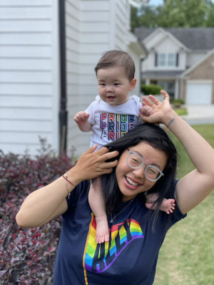 제인 박과 딸 그레이스.  제인 박 트위터