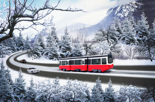 2025년 국내 도입 예정인 산악열차 이미지. 한국철도기술연구원 제공