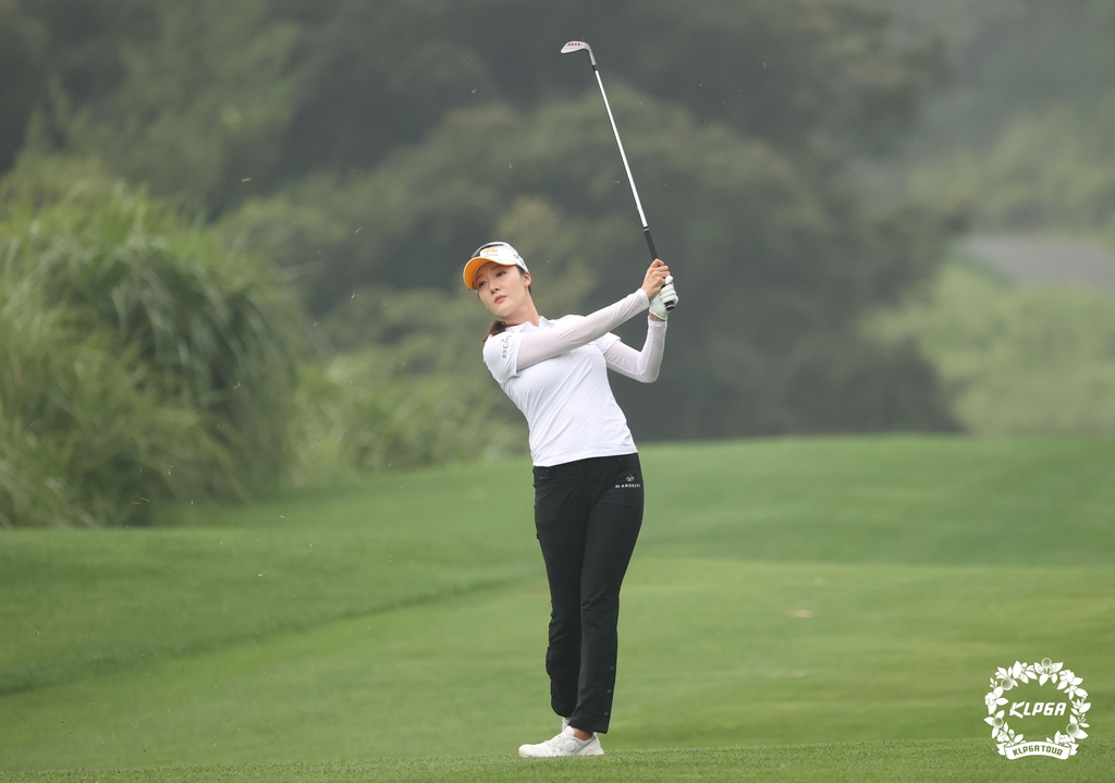 오지현의 아이언샷.[KLPGA 제공. 재판매 및 DB 금지]