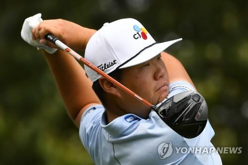임성재의 티샷 모습. [AP=연합뉴스]