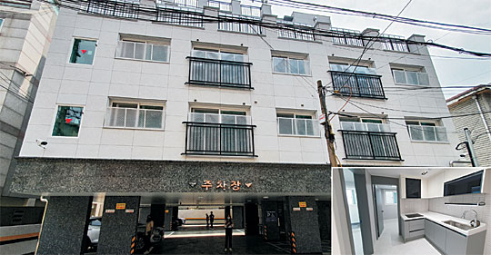 한국토지주택공사(LH)는 주거 취약계층은 물론 청년과 신혼부부, 중산층까지도 도심에서 저렴한 임대료로 거주할 수 있도록 다양한 유형의 매입 임대주택 사업을 시행하고 있다. LH가 매입, 리모델링을 통해 공급한 서울 마포구의 한 임대주택과 내부(작은 사진) 모습.  한국토지주택공사 제공