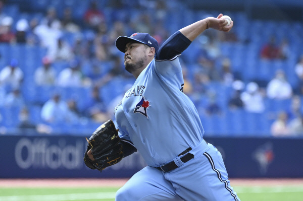 토론토 블루제이스의 류현진. AP뉴시스