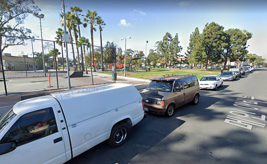 주차 시비로 총격 사건이 발생한 롱비치 동네 거리 [구글 지도 캡처, 재판매 및 DB 금지]