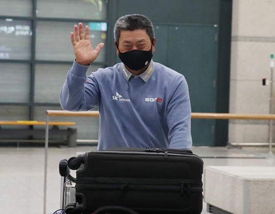 28일 새벽 귀국하는 최경주 [스포티즌 제공. 재판매 및 DB 금지]