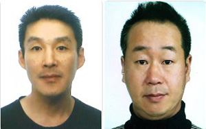 (제주=연합뉴스) 제주경찰청이 공개한 과거 동거녀의 중학생 아들 살해 백광석(48·왼쪽)과 공범 김시남(46). [제주경찰청 제공. 재판매 및 DB 금지]