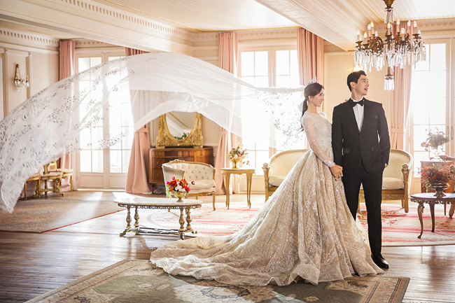 최운정의 결혼사진 [볼빅 제공. 재판매 및 DB 금지]