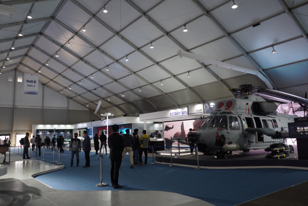 ADEX 2021 KAI 전시장 전경. KAI제공.