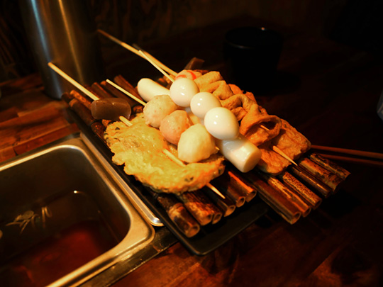 광안집의 꼬치 메뉴