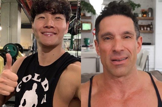 [서울=뉴시스] 김종국 그렉 듀셋  2021.11.05.(사진=김종국 인스타그램, 그렉 듀셋 유튜브 채널 캡처)  *재판매 및 DB 금지