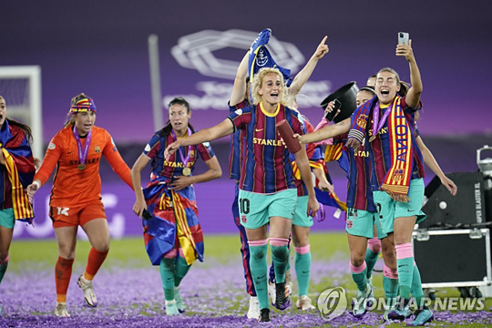 FC바르셀로나에서 UWCL 우승 경험한 함라위 [EPA=연합뉴스]