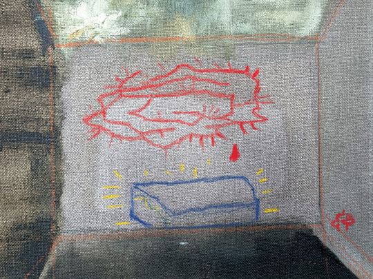 김병종, 무제, 30×25㎝, 혼합재료.