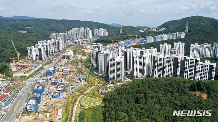 성남시 대장동 택지지구 개발현장. (뉴시스 DB)