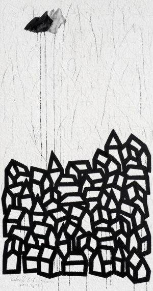 김결수, 노동과 효과, 76×100㎝, 종이에 아크릴, 2020