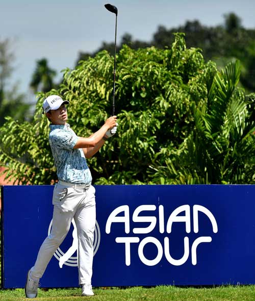김비오의 경기 모습. [아시안투어 소셜 미디어 사진. 재판매 및 DB 금지]