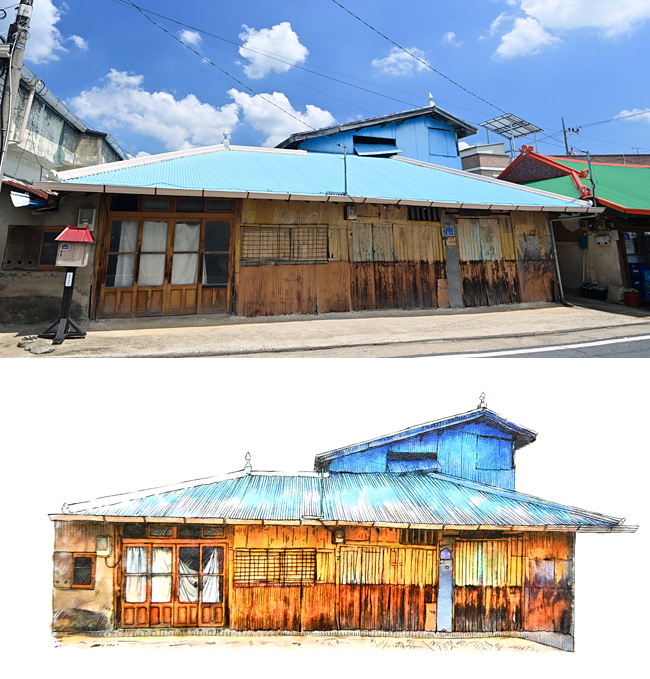 판교마을 시장골목 초입의 삼화정미소. 오 씨 성을 가진 이가 운영했다고 해서 주민들은 ‘오방앗간’이라고 불렀다.