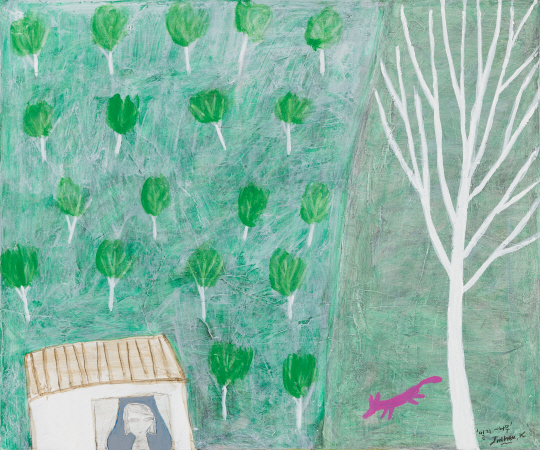 김진희, 일기-나무, 90×55㎝, 캔버스에 아크릴, 2020