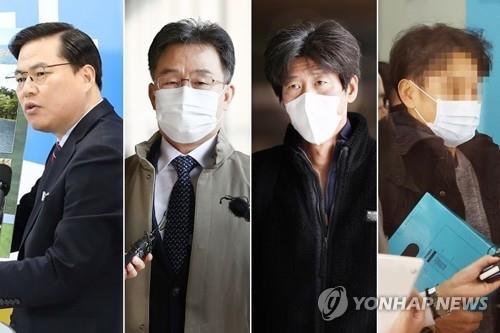 (왼쪽부터) 유동규 - 김만배 - 남욱 - 정민용[연합뉴스 자료사진]