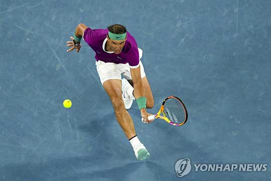 나달의 결승전 플레이 [EPA=연합뉴스]