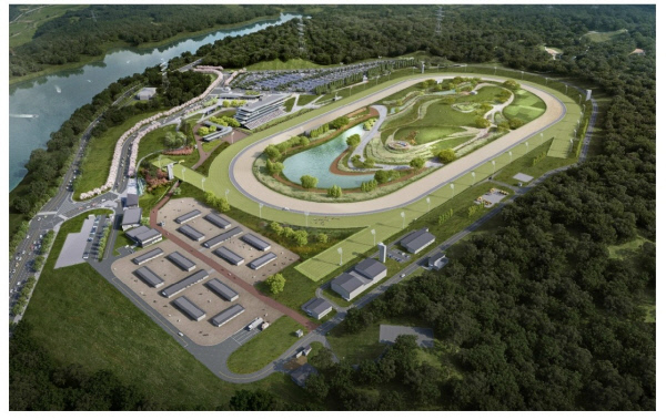 경북 영천시 금호읍·청통면 일대에 들어서는 영천경마공원 조감도. 경북도청 제공