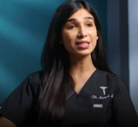 파키스탄 첫 트랜스젠더 의사 사라 길. 트위터=연합뉴스