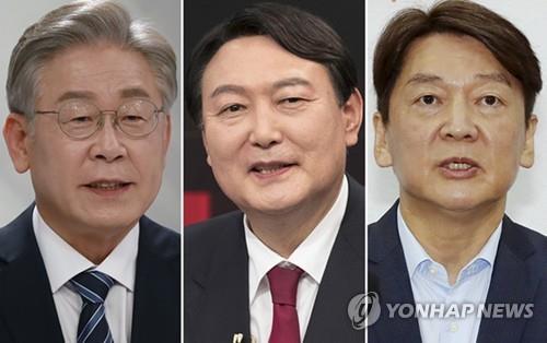 이재명·윤석열·안철수 후보[연합뉴스 자료사진]