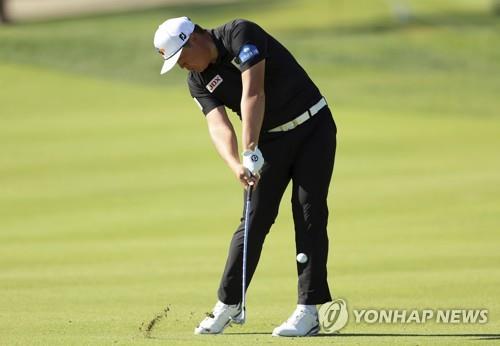 임성재 1라운드 경기 모습 [AP=연합뉴스]