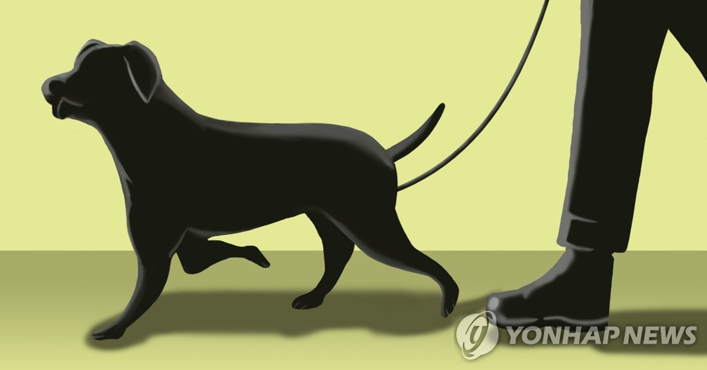 남성과 애완견 (PG)[권도윤 제작] 일러스트
