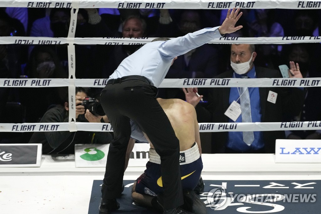9라운드에서 무너진 무라타[AP=연합뉴스]