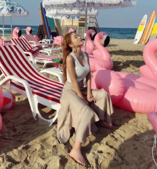 [서울=뉴시스] 홍진영 2021.04.10(사진=홍진영 인스타그램)