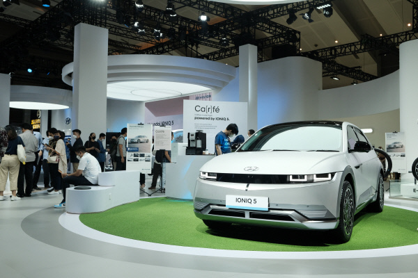 2022 인도네시아국제모터쇼(IIMS)에서 첫 공개한 현대차 아이오닉5 . 현대자동차 제공.