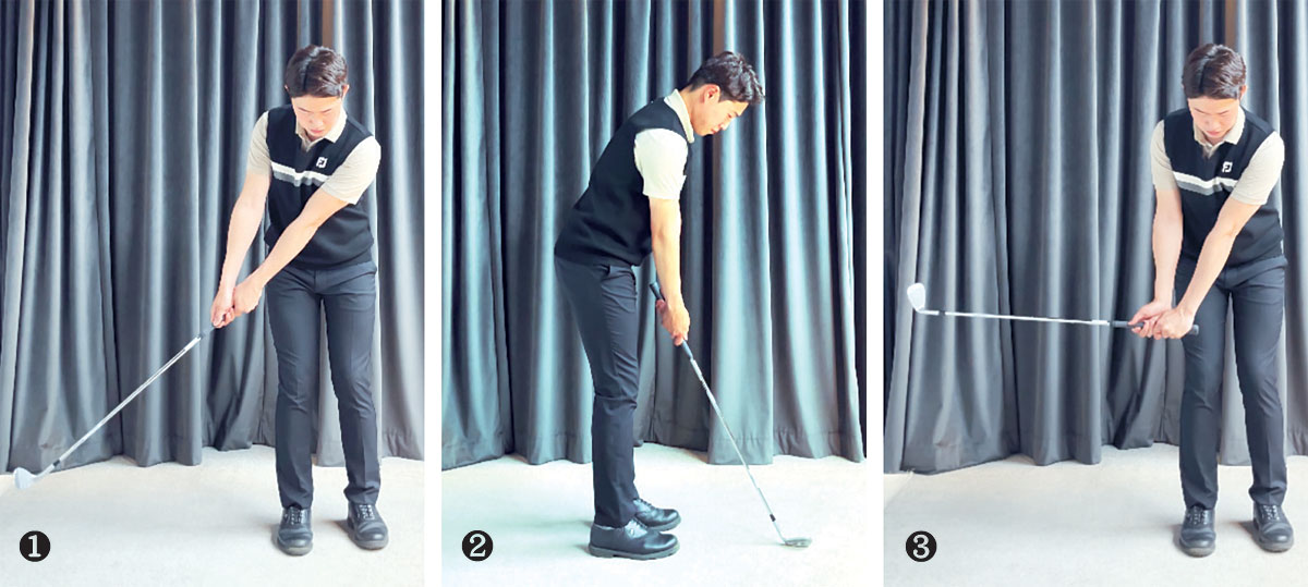 퍼팅 스트로크 하듯  부드러운 리듬 살려야 실수 예방