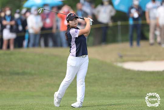 홍정민의 아이언샷. [KLPGA 제공. 재판매 및 DB 금지]